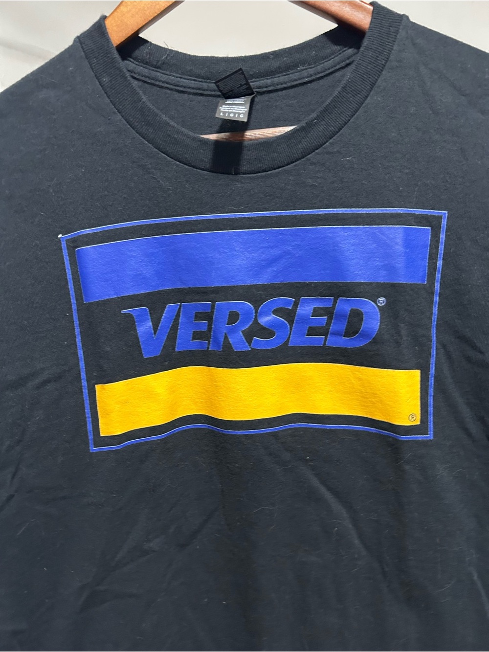 Versed T-shirt. Large. Unisex fit.